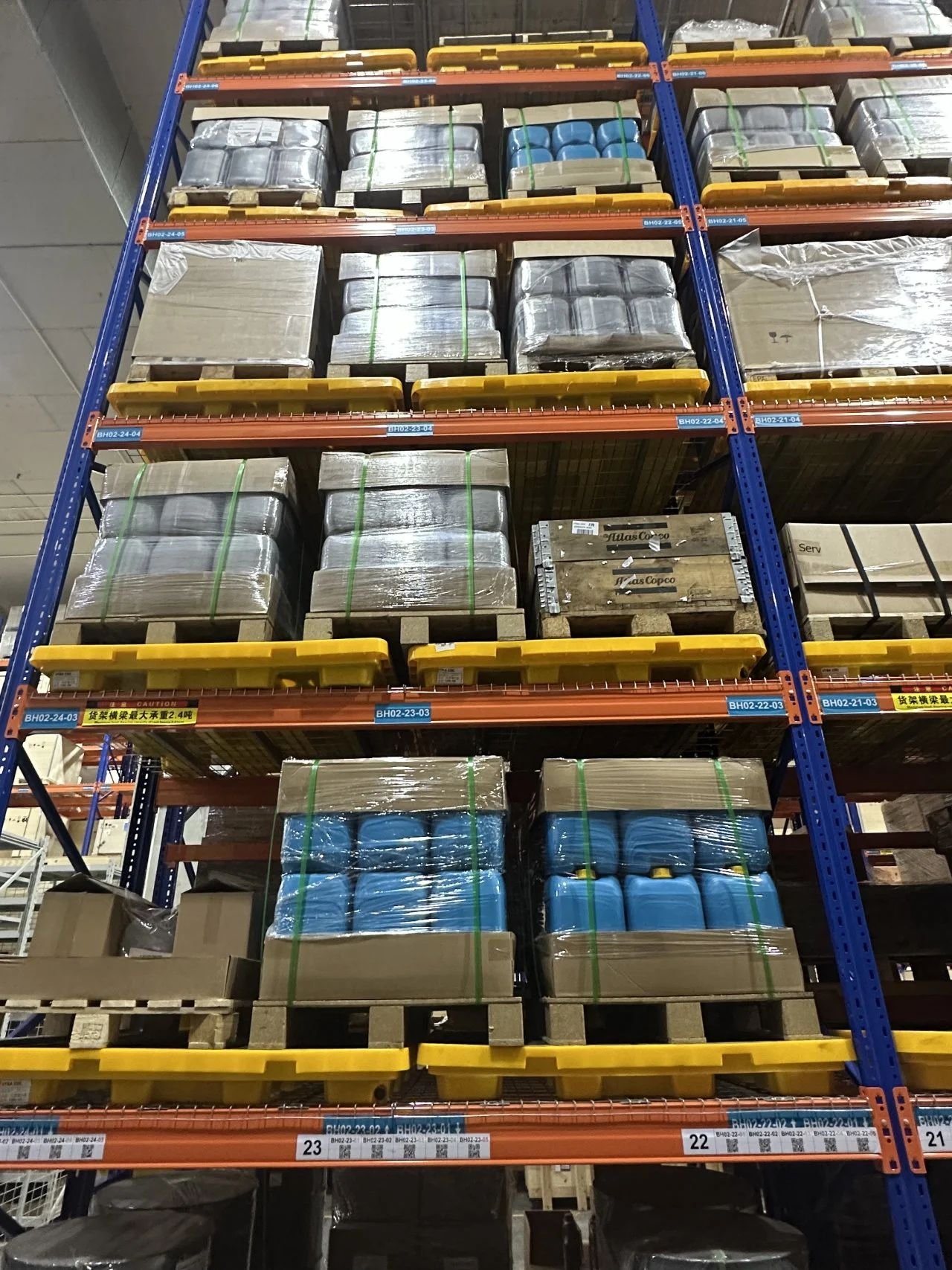 ASP's air compressor parts warehouse