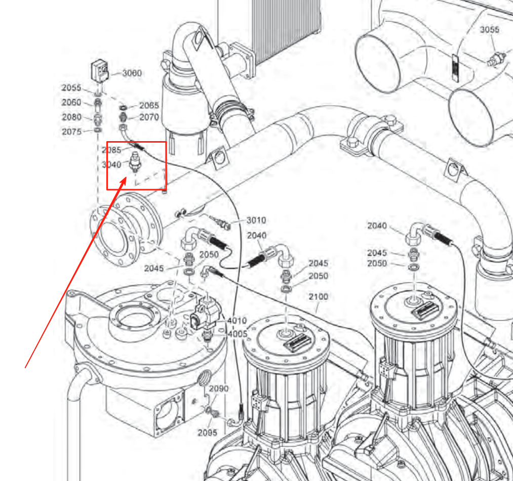 Atlas Copco 1089962513 Pressure Detection Sensor Parts Lookup