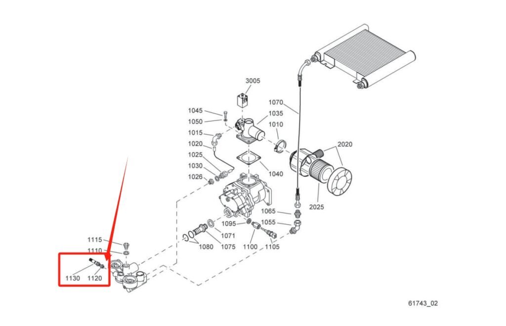 Atlas Copco 1613900100 Air Filter Architecture Diagram