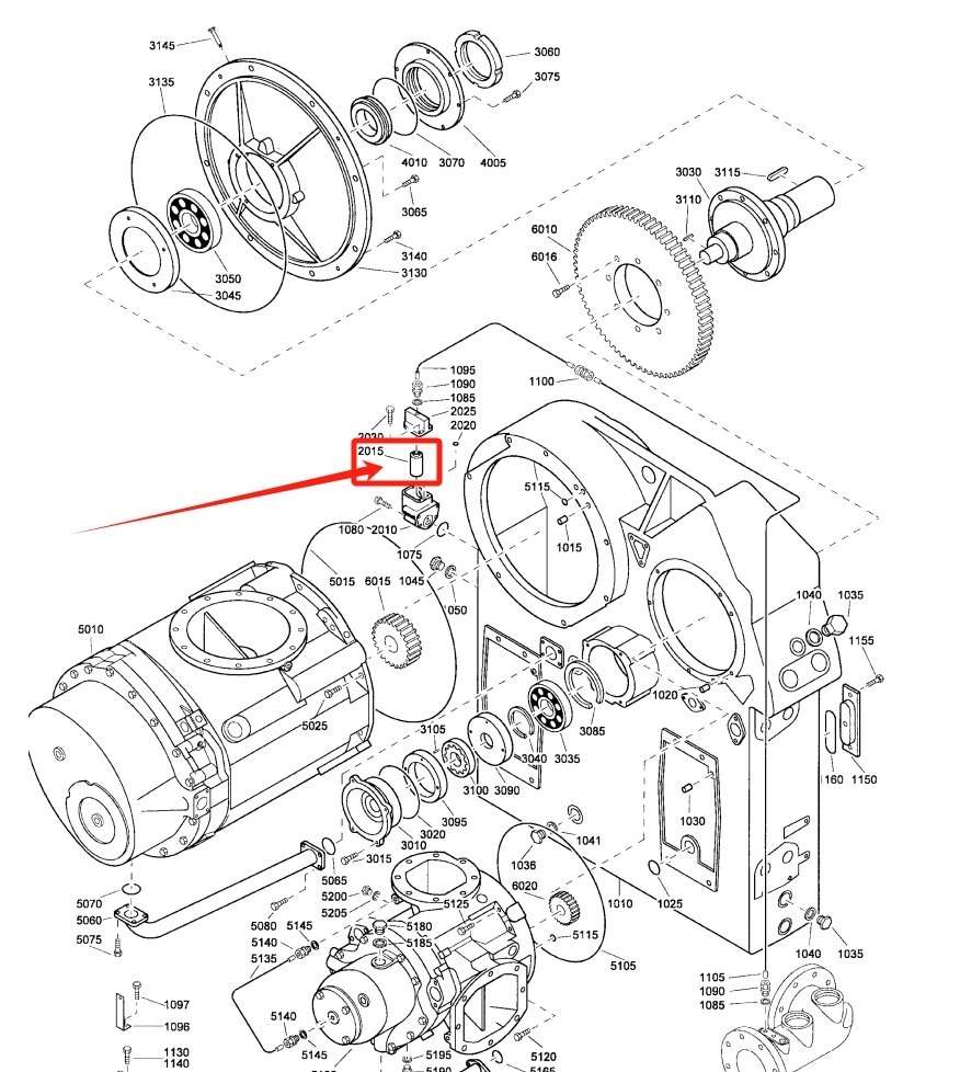 Atlas Copco 1621737890 = 1621737800 Compressor Oil Filter Architecture Diagram