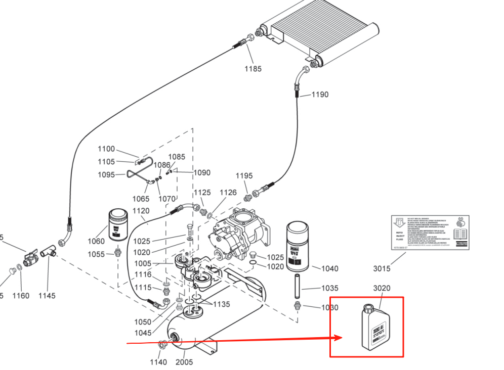 Atlas Copco 1630016100 PAROIL S 20L Compressor Oil Product Brochure