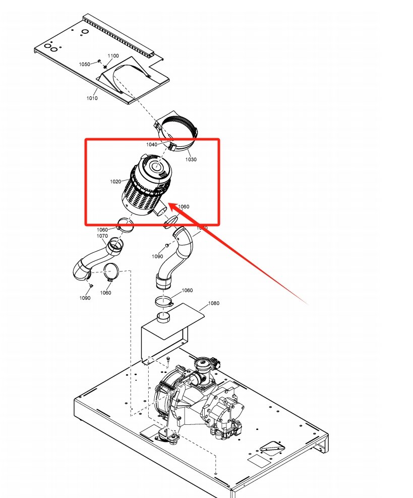 Atlas Copco Air Filter 1649800221 Parts Display