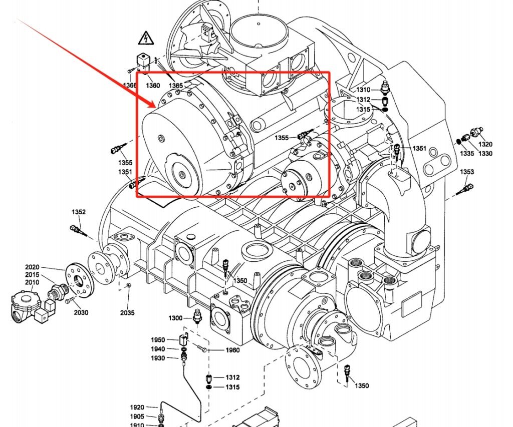 Atlas Copco C200 OIS O-06 SERVICE STAGE AIREND 1616884180 Parts Details