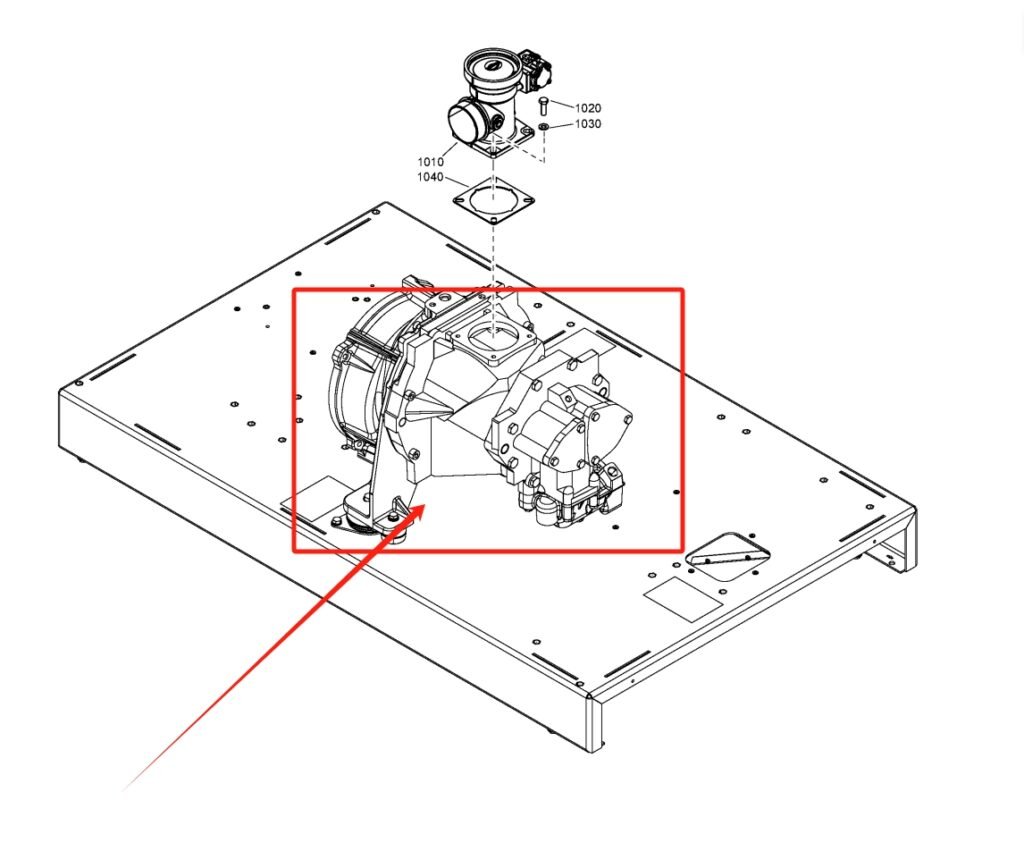 Atlas Copco STAGE AIREND C106 OMCO 1616714601 Parts Display