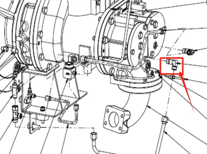 Ingersoll Rand 38039772 Detail View with System Lines