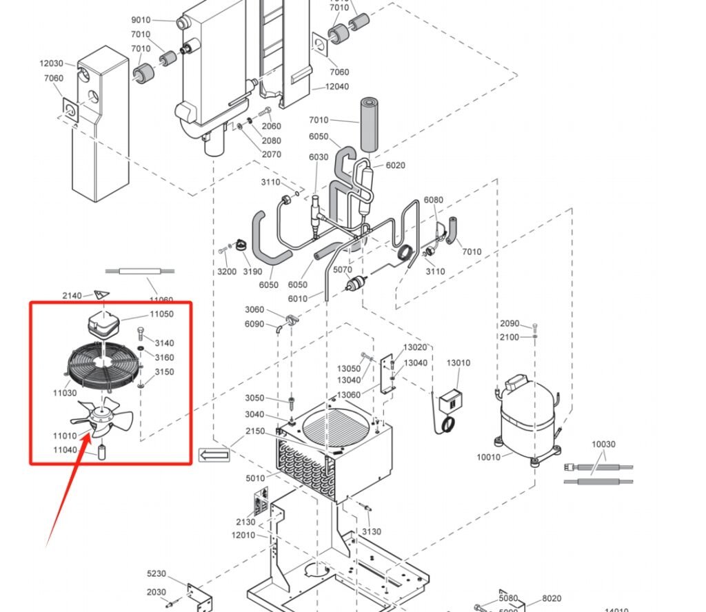 Atlas Copco 1630060421 FAN RADIAL Architecture Diagram