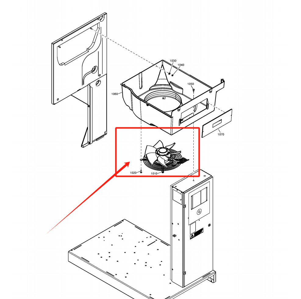 Atlas Copco 1635505200 FAN RADIAL Parts Drawings and Locations