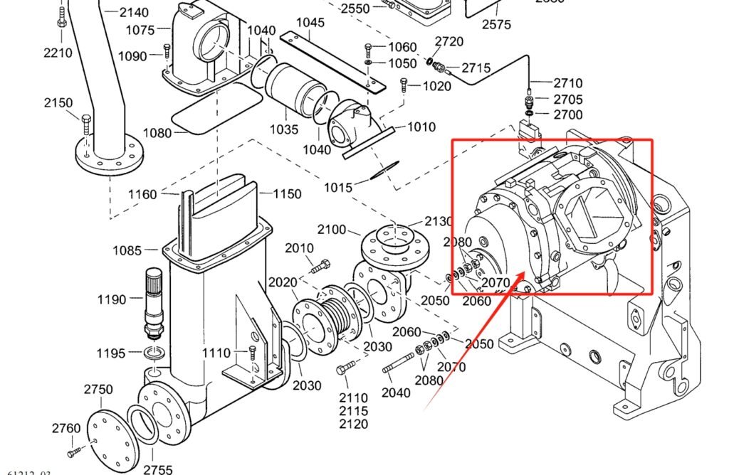 Atlas Copco 2989012200 C168 Air End Parts Details