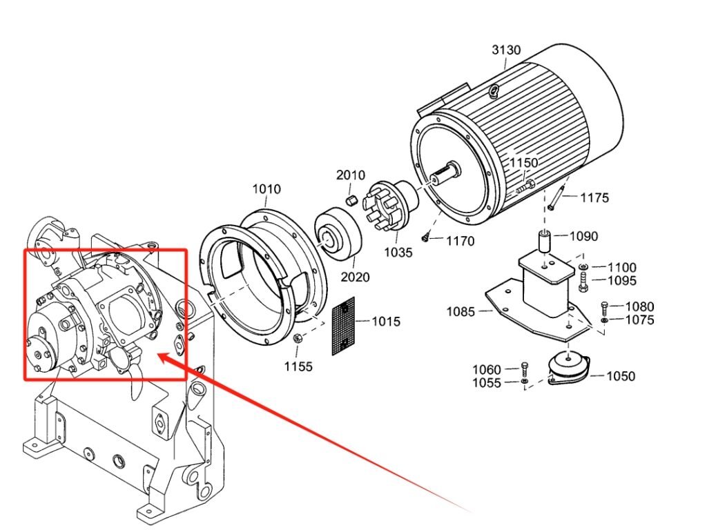 Atlas Copco Air end C190 ELEMENT COMPR 1616734580 Parts Details