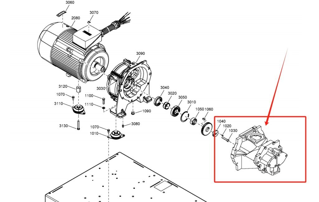 Atlas Copco Air end C190 ELEMENT COMPR 1616734590 Parts Display