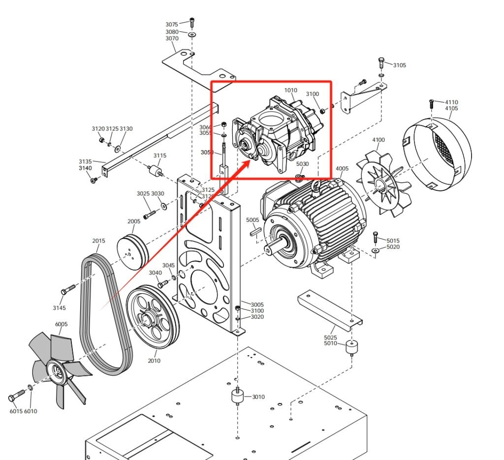 Atlas Copco Air end O.F.S. I-41 1616595281 Parts Manual