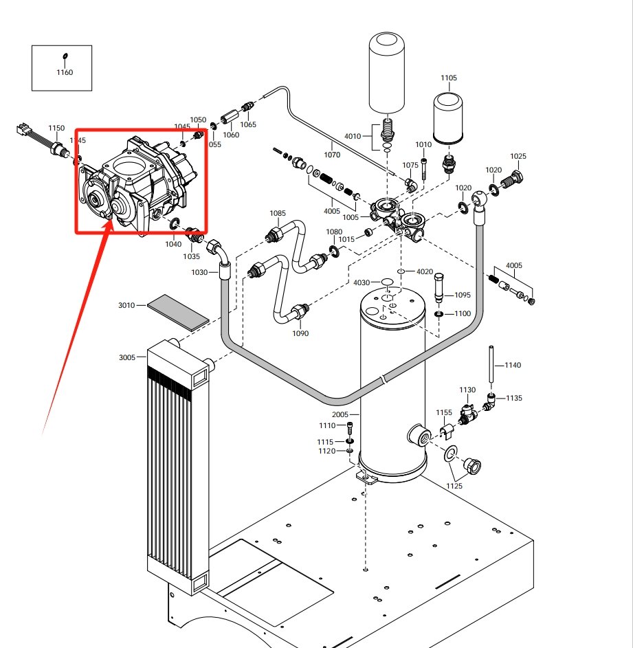 Atlas Copco OIS I-04 (C80 VSD+) Air end 1616772580 Parts Details