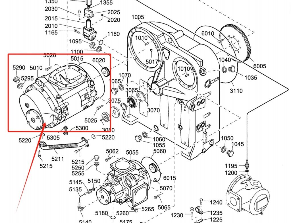 Atlas Copco SERVICE STAGE AIREND OIS F-05(C55) 1616657581 Part Location