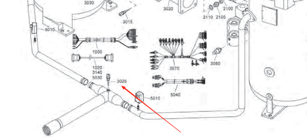 Atlas Copco Temperature Sensor 1089057440 Parts Details