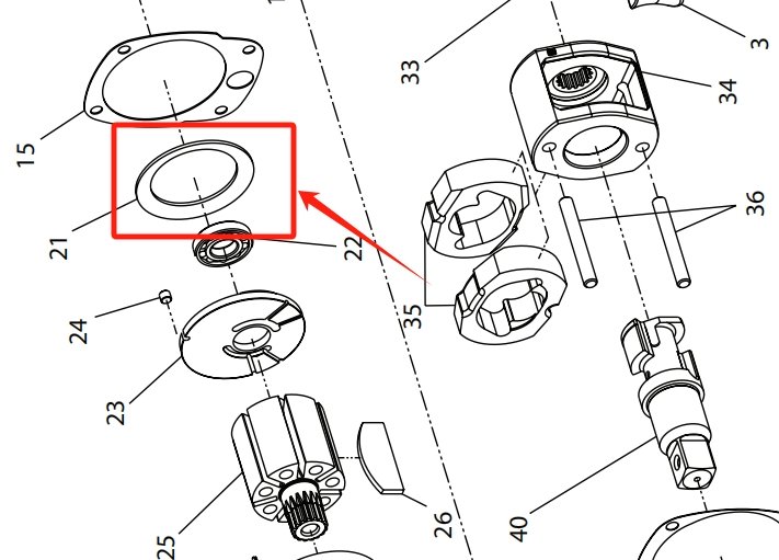 Ingersoll Rand 39454558 Functional Gasket Layout Chart