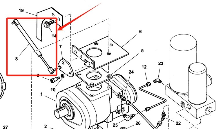 Ingersoll Rand 54749114 Mounting Location Diagram