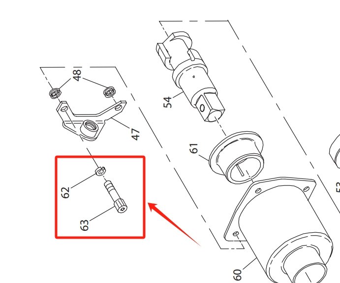 Internal View of Ingersoll Rand 22192728 Part