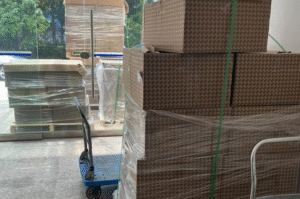 Packing and shipping air compressor parts for customers